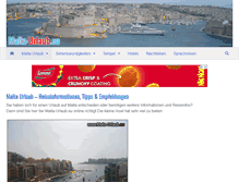Tablet Screenshot of malta-urlaub.eu